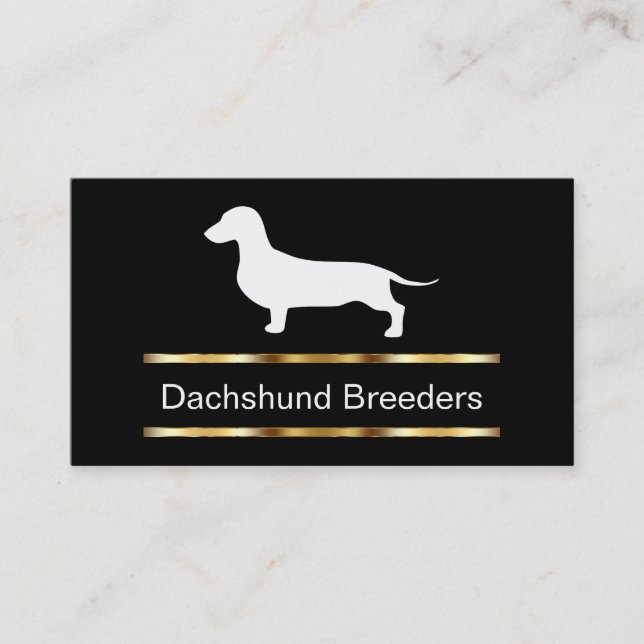 Dachshund Breeder Business Cards (Front)