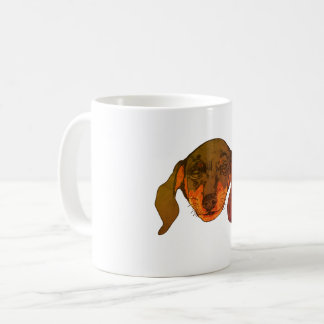 Dachshund Brown Vector art Coffee Mug