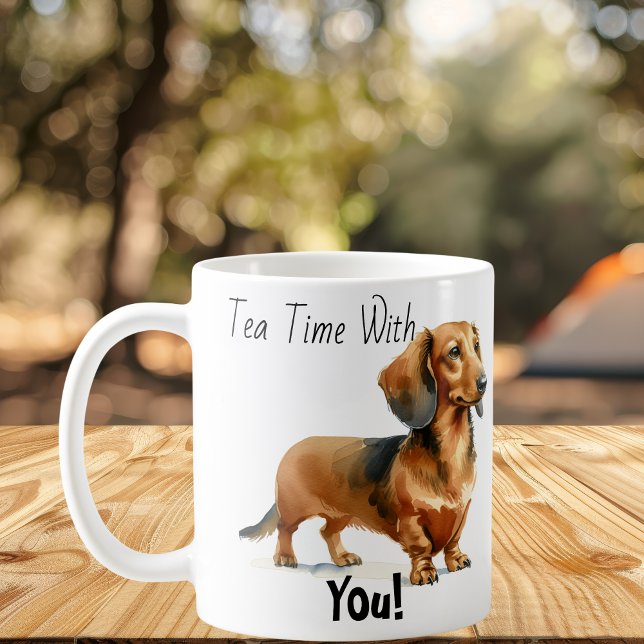  Dachshund Browns 'Tea Time'  Coffee Mug (Creator Uploaded)