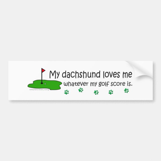 Dachshund Bumper Sticker (Front)