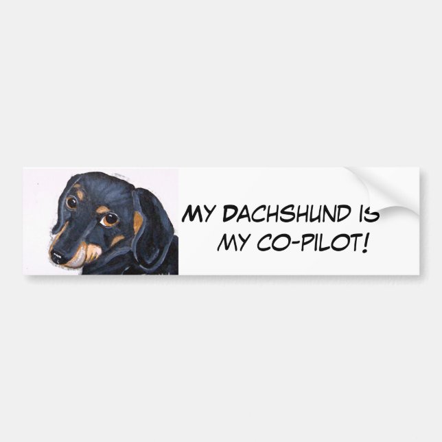 Dachshund Bumper sticker (Front)
