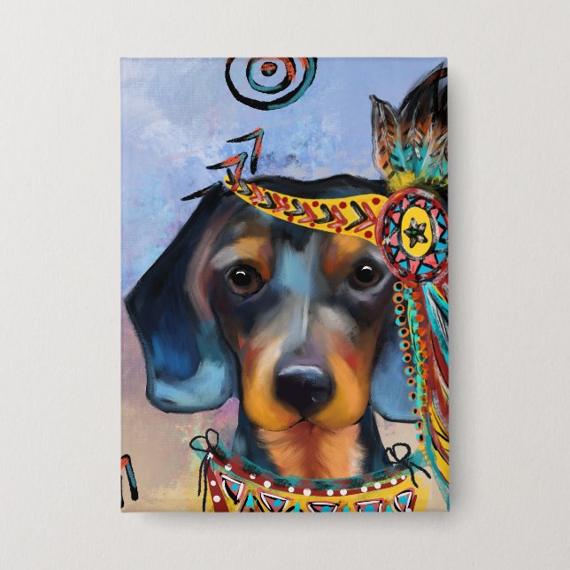 DACHSHUND   BUTTON (Front)