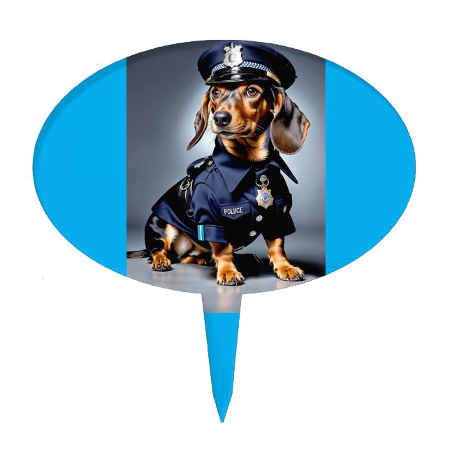 Dachshund  cake topper (Front)