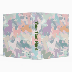 Dachshund Camo 3 Ring Binder