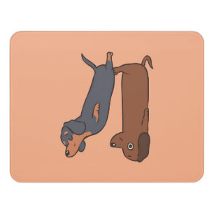 Dachshund canvas Dachshund Mama Funny Door Sign