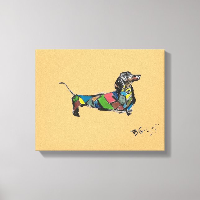 Dachshund Canvas in Many Different Sizes (Front)