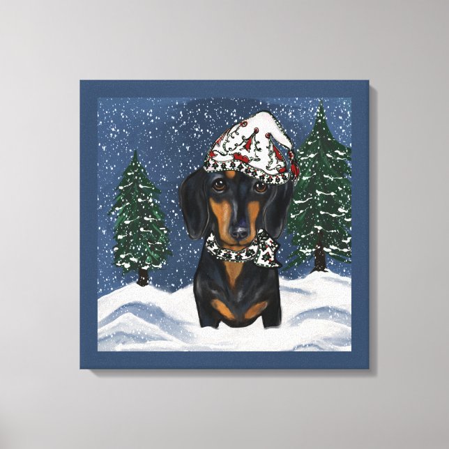 Dachshund     canvas print (Front)