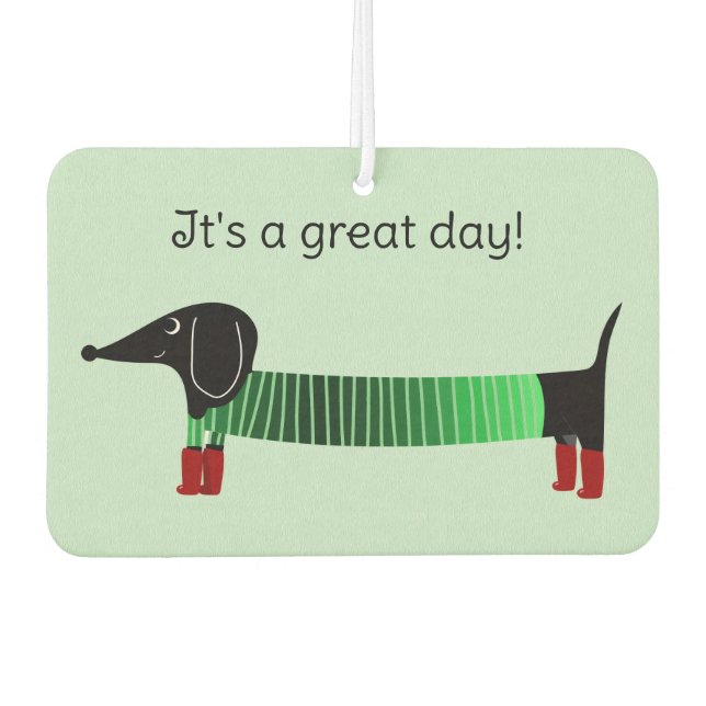 Dachshund Car  Air Freshener (Front)