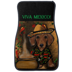 Dachshund car floor mat