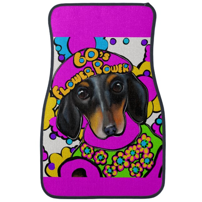 DACHSHUND  CAR FLOOR MAT (Front)