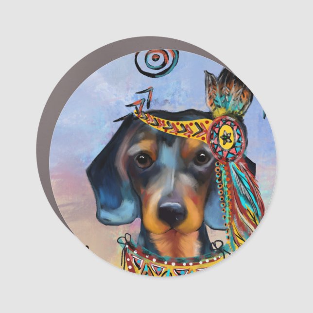 DACHSHUND   CAR MAGNET (Front)