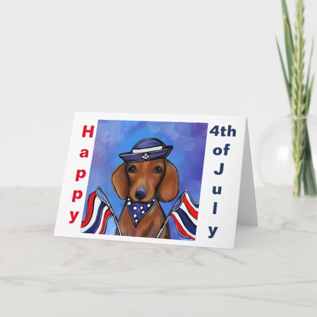 Dachshund  card (Front)