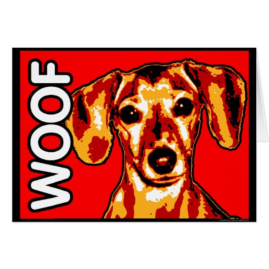 Dachshund Card (Front Horizontal)