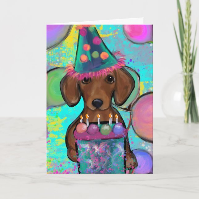 Dachshund Card (Front)