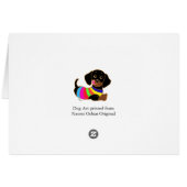Dachshund Cartoon 2 Cards (Back Horizontal)