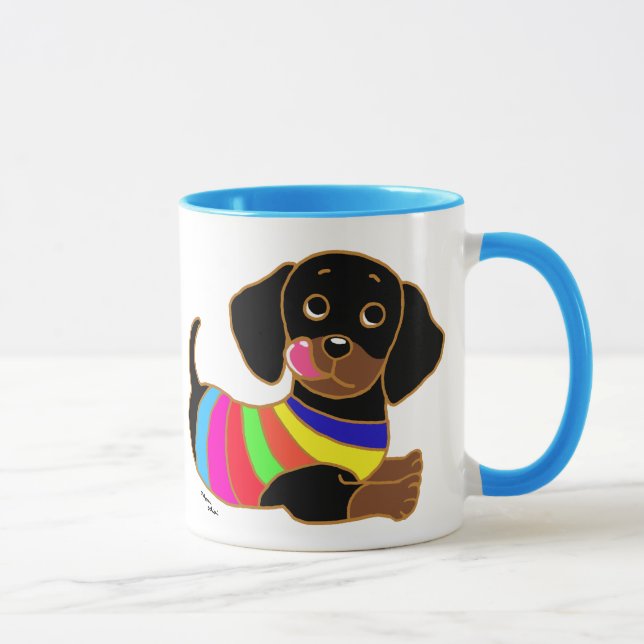 Dachshund Cartoon 2 Mug (Right)