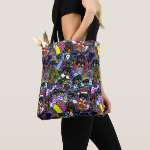 Dachshund Cartoons Tote Bag