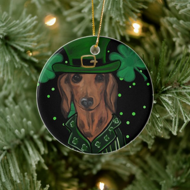 DACHSHUND            CERAMIC ORNAMENT (Tree)