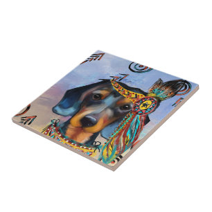 DACHSHUND CERAMIC TILE