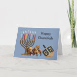 Dachshund Chanukah Card Menorah Dreidel1<br><div class="desc">Remembering family and friends during the Chanukah season is a wonderful way to keep in touch with the people you love and care about. I these these chanukah cards with love care and I am created dog loves dogs will be delighted to receive them. You from the key the option...</div>
