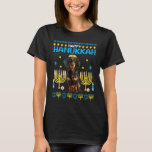 Dachshund Chanukah Jewish Ugly Hanukkah Pajamas Ch T-Shirt<br><div class="desc">Dachshund Chanukah Jewish Ugly Hanukkah Pajamas Chanukah Kid</div>