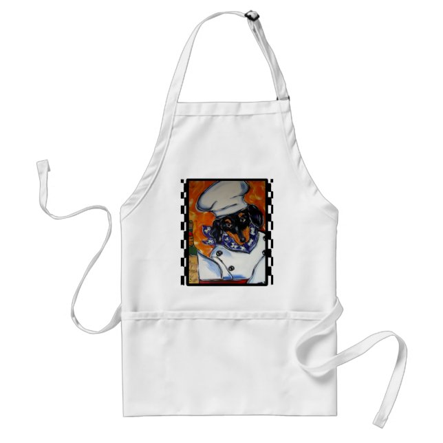 Dachshund Chefs Adult Apron (Front)