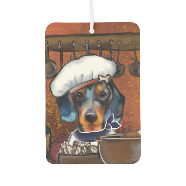 Dachshund Chefs Air Freshener (Front)