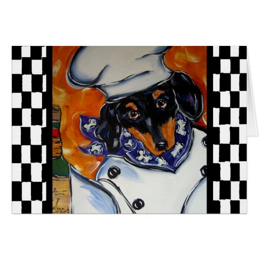 Dachshund Chefs Cards (Front Horizontal)