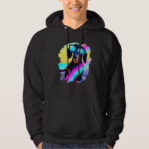 Dachshund Chiweenie Wiener Dog Chilling Beach Hoodie
