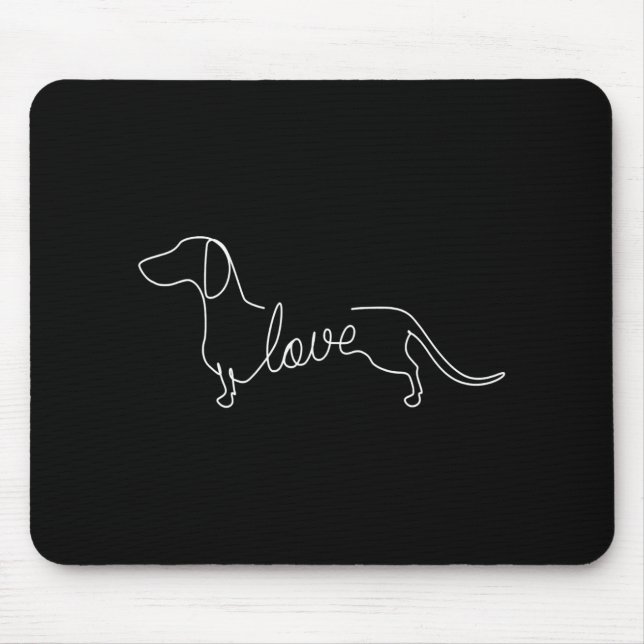 Dachshund Chiweenie Wiener Dog Mouse Pad (Front)