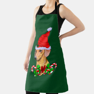 Dachshund Christmas Apron
