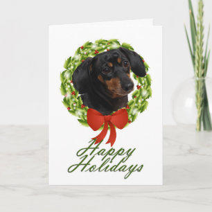 Dachshund Christmas Card