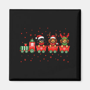 Dachshund Christmas Dog Lights Santa Xmas Pet Dog Magnet