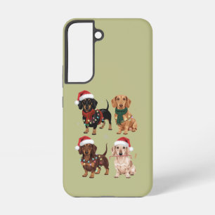 Dachshund Christmas Dog Mom Lover Xmas Gift Samsung Galaxy S22 Case