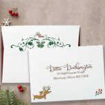 Dachshund Christmas Envelopes Merry Doxie<br><div class="desc">Wiener dog Christmas card envelope</div>