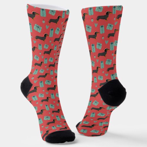Dachshund Christmas Gift For Dachshund Lovers Dogs Socks