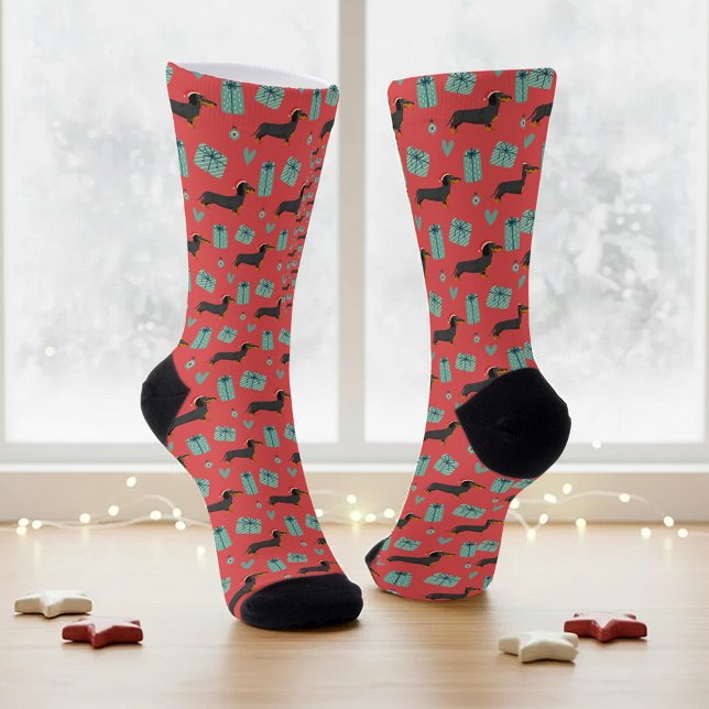 Dachshund Christmas Gift For Dachshund Lovers Dogs Socks (Creator Uploaded)