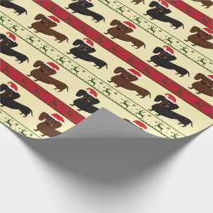 Dachshund Christmas Gift Wrap