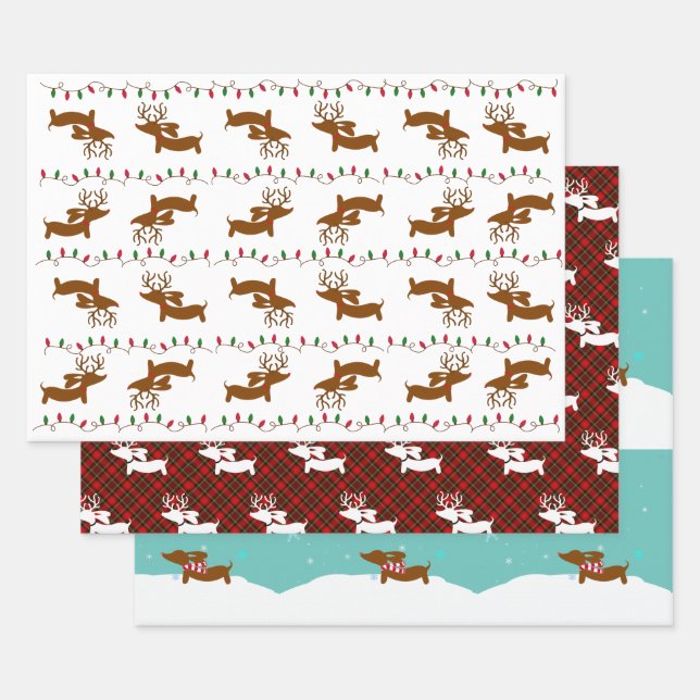 Dachshund Christmas Gift Wrap - Best Sellers Set (Set)