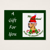 Dachshund Christmas Gifts (Back)