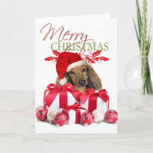 Dachshund Christmas Greeting Cards