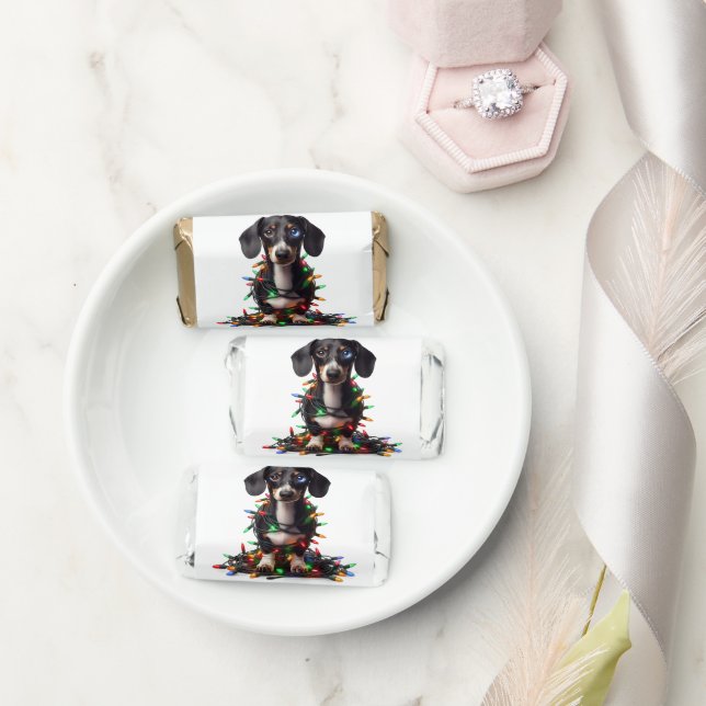 Dachshund Christmas Hershey's Miniatures (Wedding)