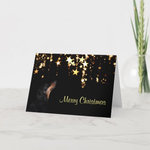 Dachshund Christmas Holiday Card