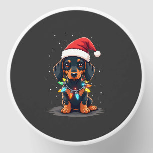 Dachshund Christmas Lights Santa Hat Xmas Dog Love Mini Candle Favors