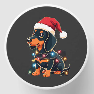 Dachshund Christmas Lights Santa Hat Xmas Dog Love Mini Candle Favors