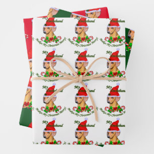 Dachshund Christmas Merry Wrapping Paper Sheets