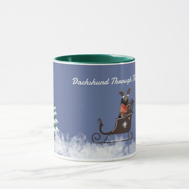 Dachshund Christmas Mug (Center)