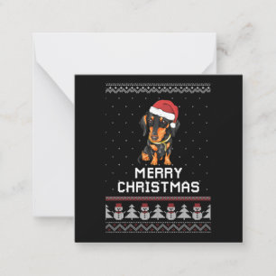 Dachshund Christmas Note Card