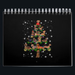 Dachshund Christmas Tree Covered By Flashlight Calendar<br><div class="desc">Dachshund Christmas Tree Covered By Flashlight</div>