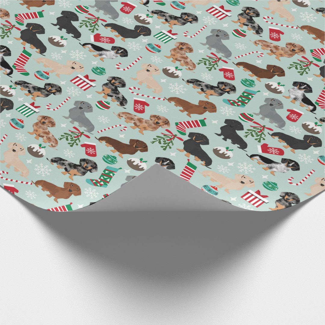 Dachshund Christmas Wrapping Paper 